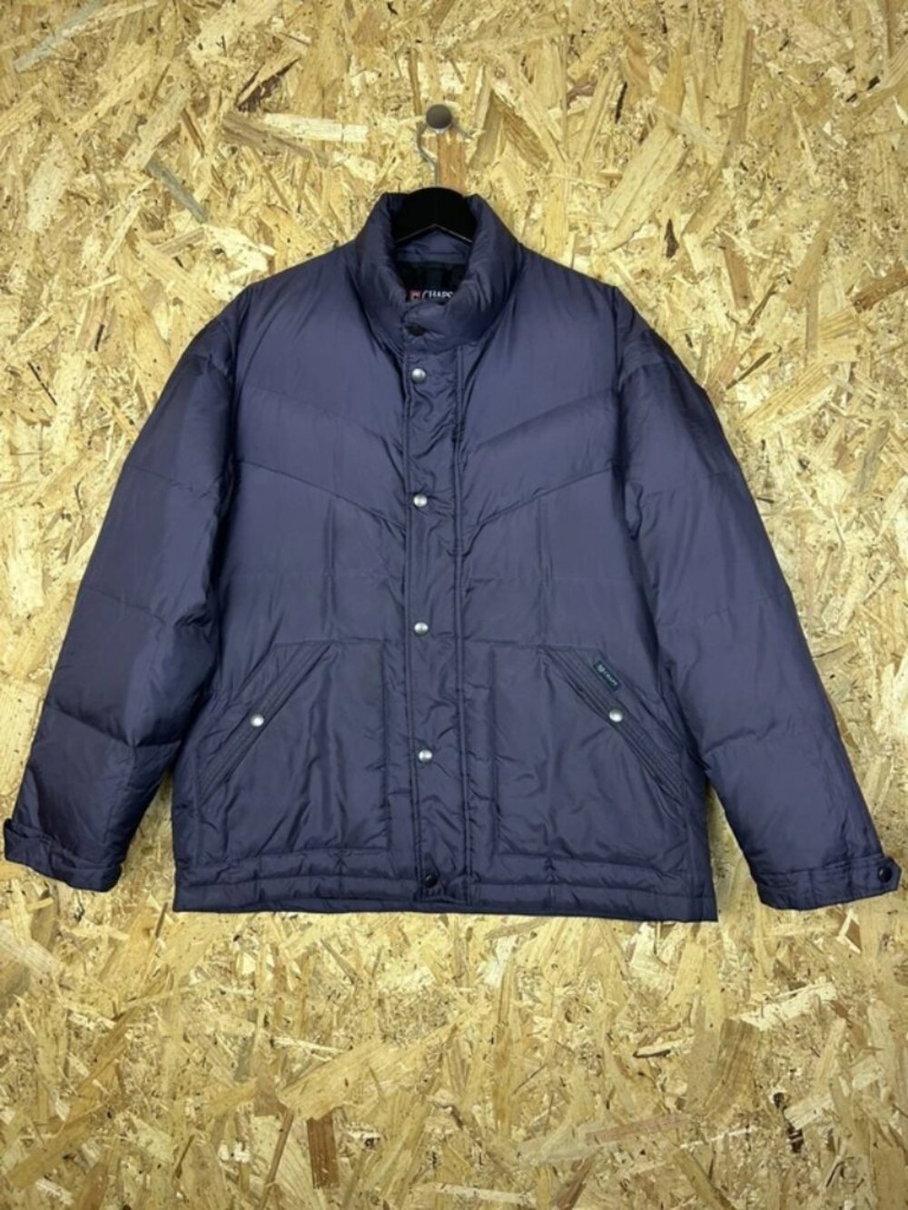 Ralph Lauren Chaps Womens Puffer Coat Quilted 90s Retro Purple Large